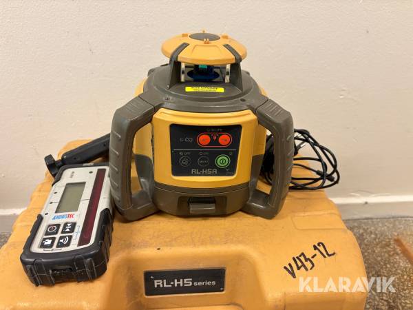 Planlaser Topcon RL-H5A inkl mottagare och laddare