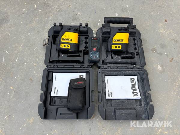 Krysslaser och avståndsmätare Dewalt DW088 Bosch GLM 50-27C