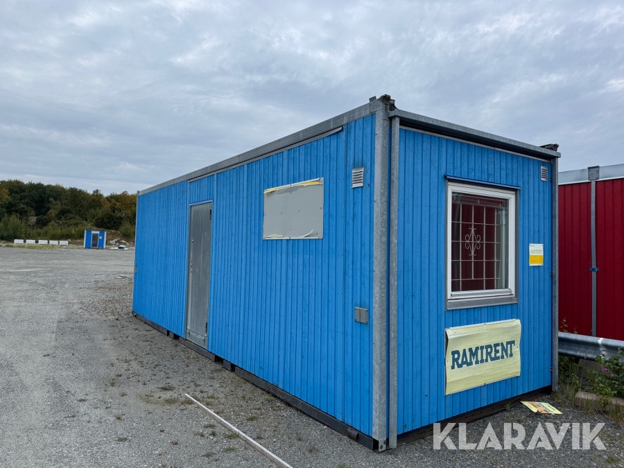 Kontorsmodul Moelven K21M4WP med toalett och pentry