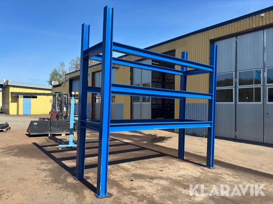 Plåtställ 6 ton per hyllplan
