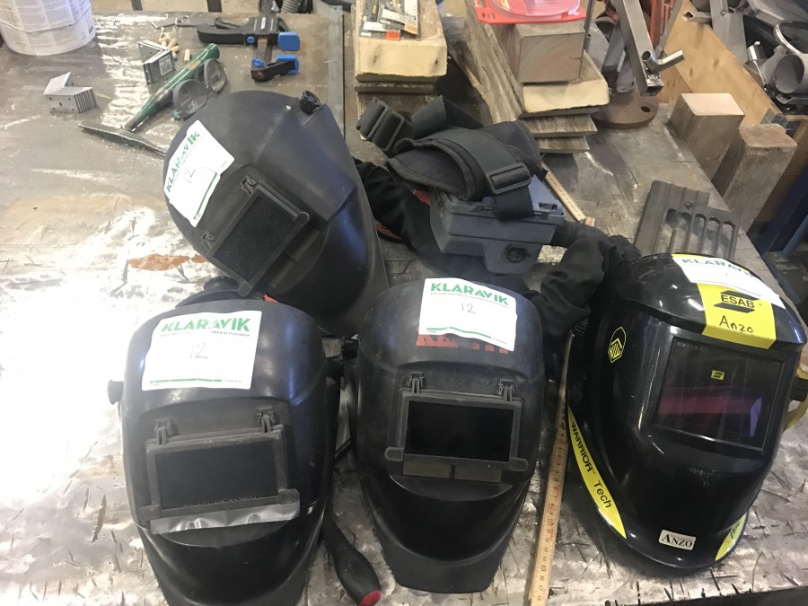 4st Svetshjälmar / Svetsskärmar