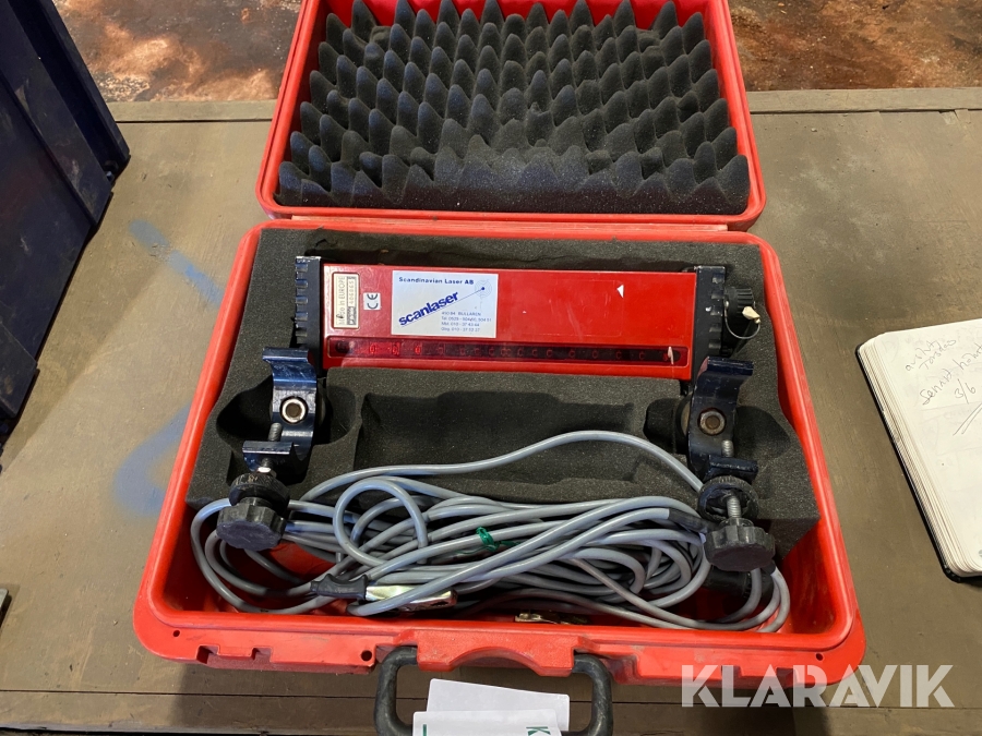 Lasermottagare för grävmaskin