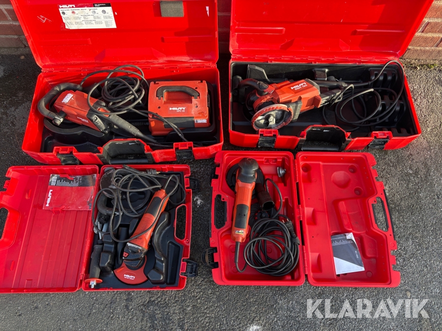 Paket med olika slipar Hilti 4 st