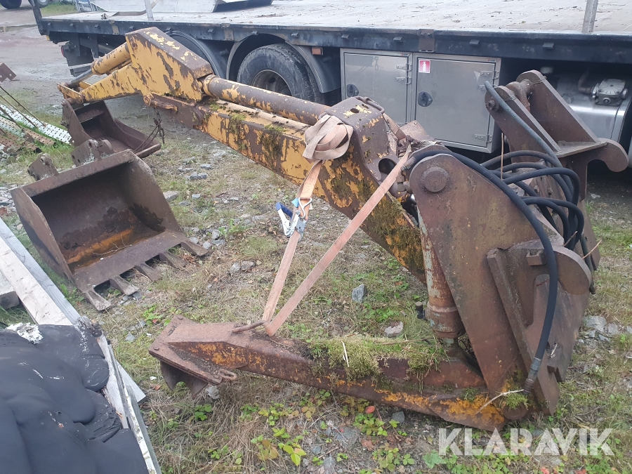 Grävaggregat med 2 skopor Hymas 5