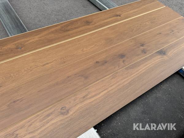 Klickgolv Härdad Ek Hard Smoked, 87 kvm 5G, XL, 1-stav