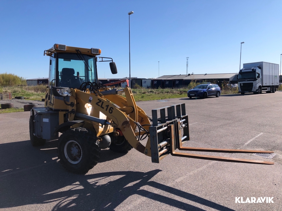 Hjullastare ZL 16 Inkl en mängd redskap