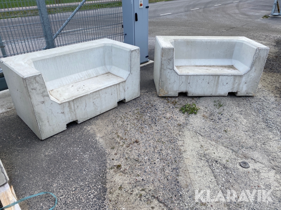 Betongsoffa 2 st