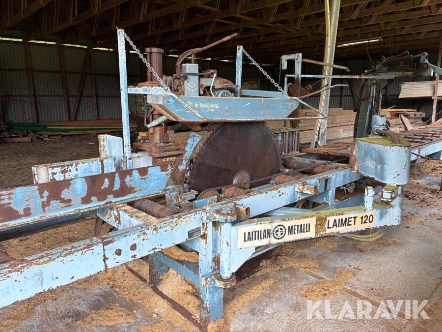 Sågverk Laimet 120 traktordrivet