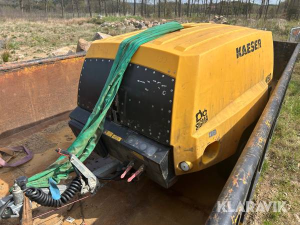 Kompressor 1 st, Jordraket 1 st, Luftslang samt regulator Kaeser M50