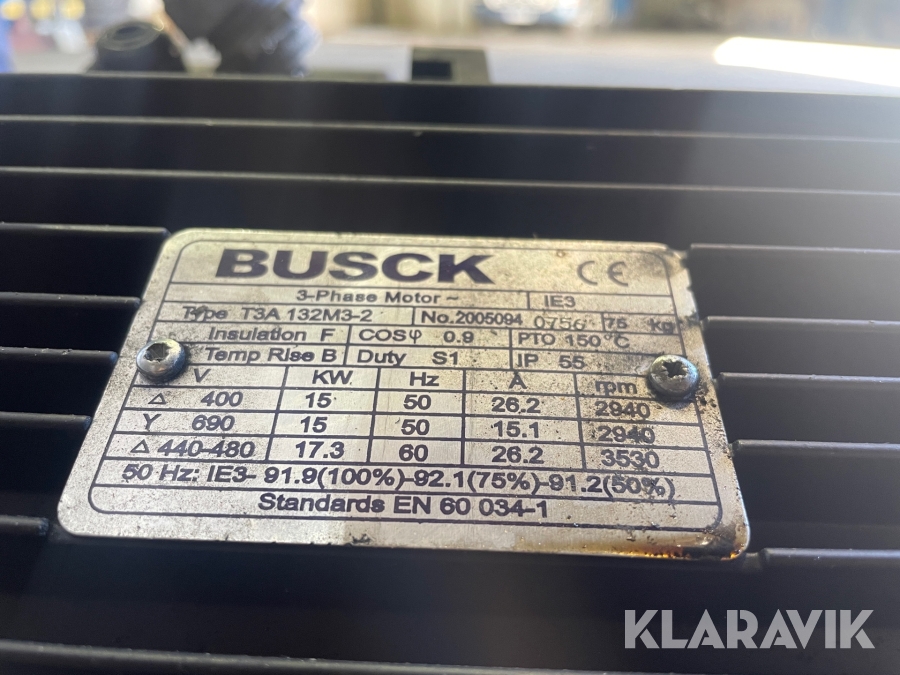 Fläkt Busck Compact Blower Belt Tension 5055kgs 100110 IBS