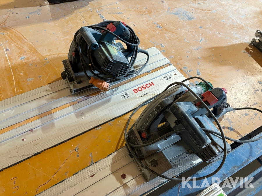 Sänksågar med skena 2st Bosch GKT 55 GCE