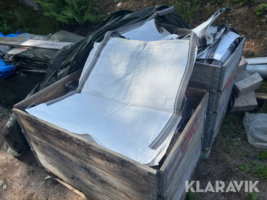 Storsäckar ca 120st 90x90x100cm 1500kg Safesack Garnet