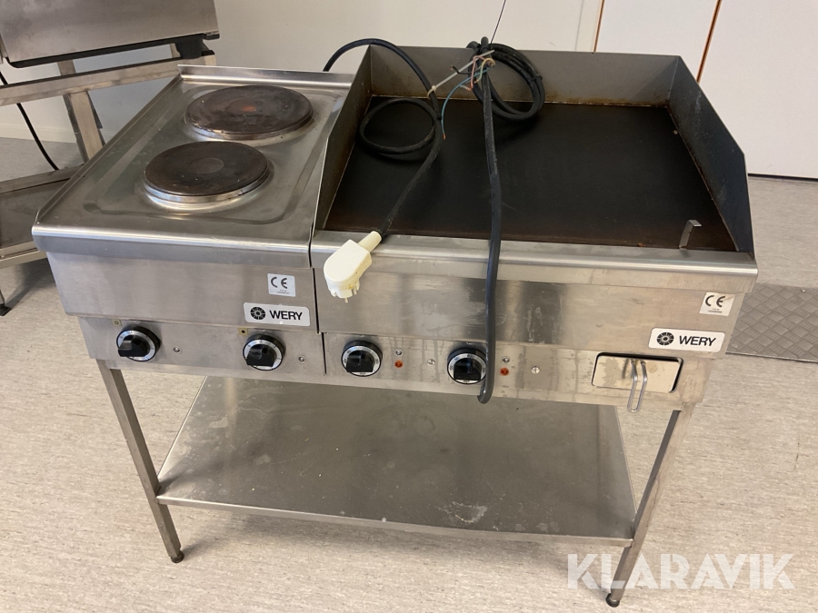 Stekhäll med kokplattor Wery FTE60 / PCE-40