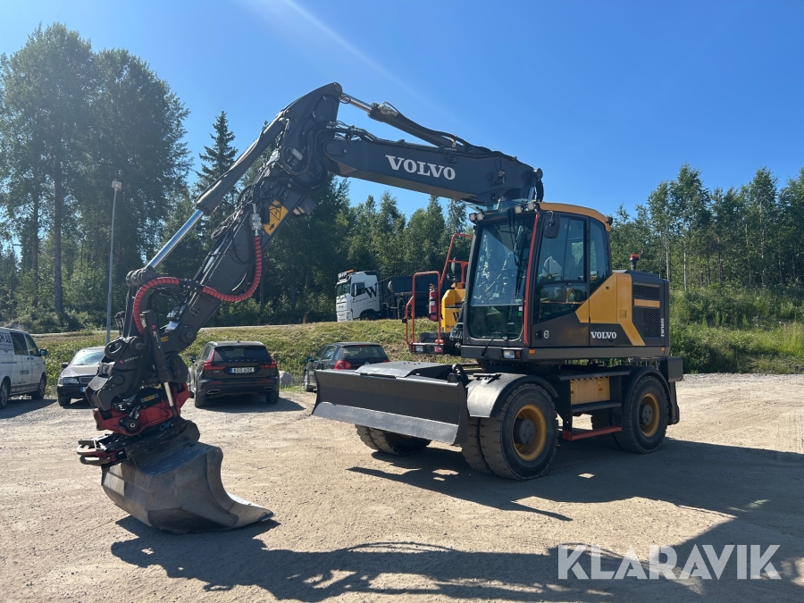 Grävmaskin Volvo EW160E med 3D grävsystem