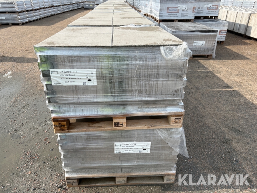 Betongplattor Benders Villa slät fasad 10 pall