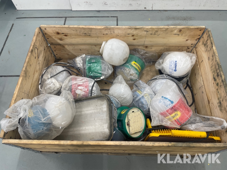 Diverse lampor 12st Garo, Elbjörn, Amiga 48V, 230V