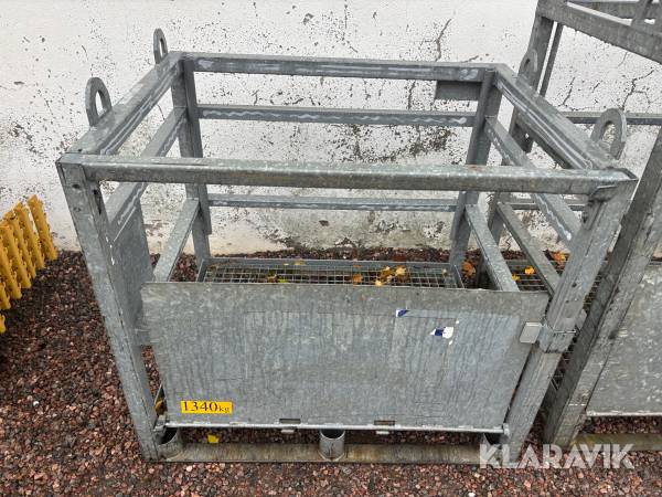 Materialkorg Mabic med fällbar läm 1200kg