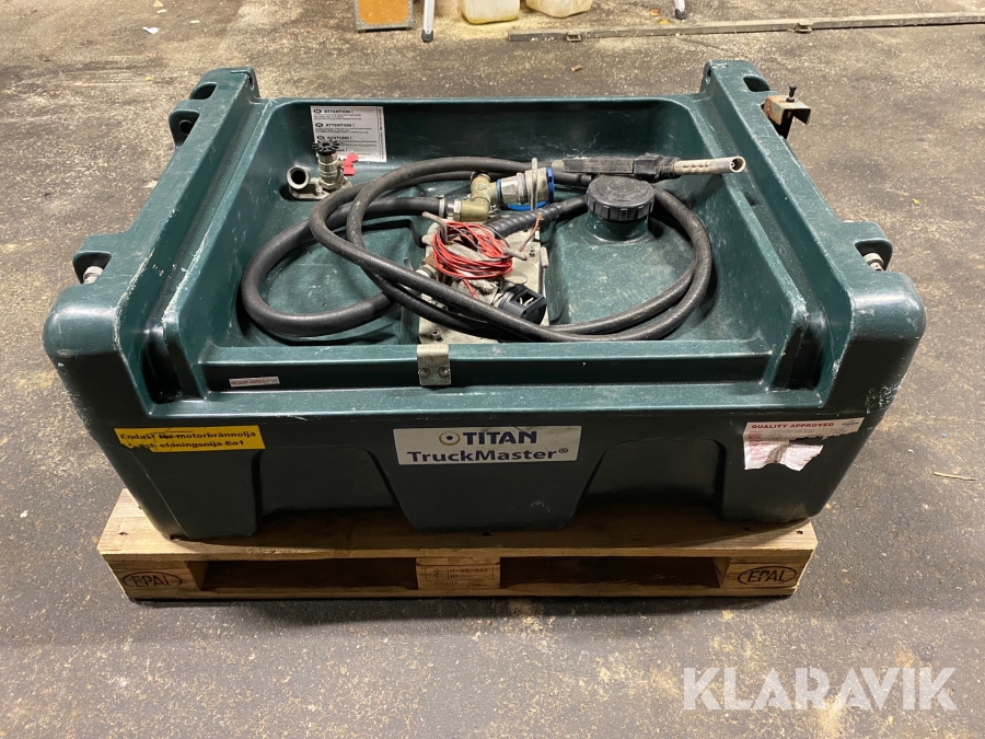 Dieseltank med pump Titan