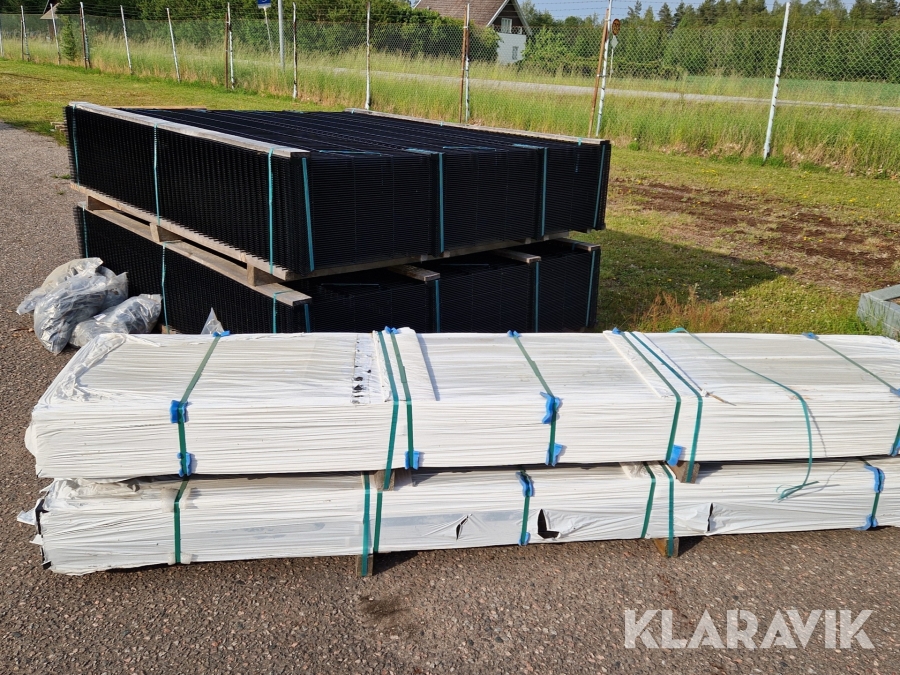 Panelstaket 3D 250m Nytt extra långa stolpar