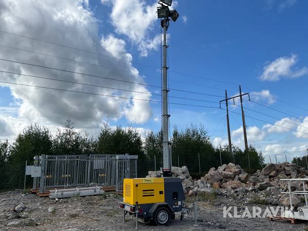 Belysningsmast Atlas Copco QLT H50 Dieseldriven