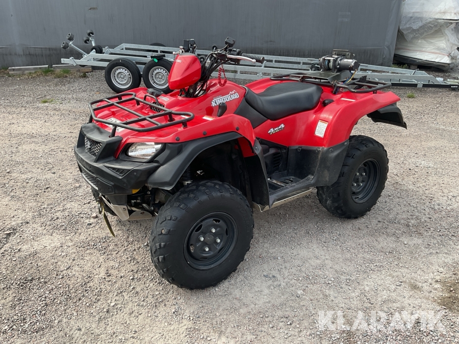 ATV Suzuki Kingquad 750 med plogblad