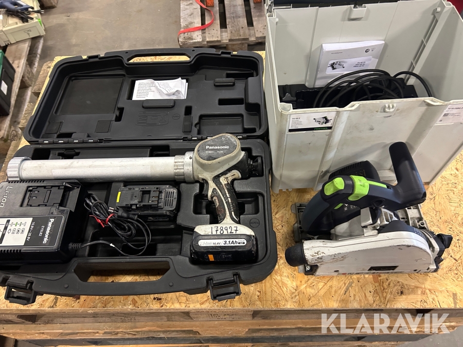 Sänksåg 1 st, Fogpistol 1 st Festool / Panasonic TS 55EBQ / EY 3641LZ1S