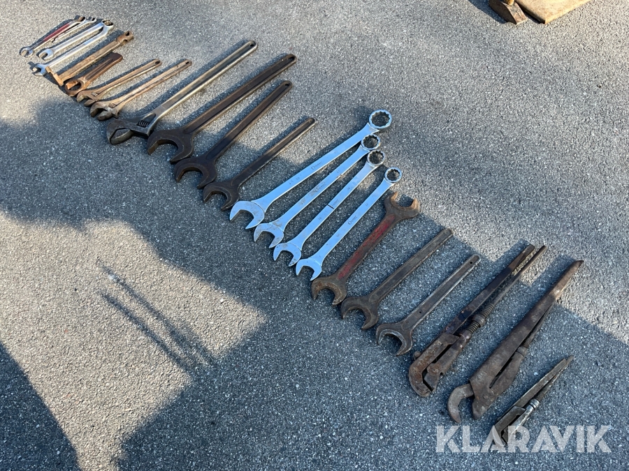 Parti med stora handverktyg