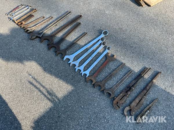 Parti med stora handverktyg