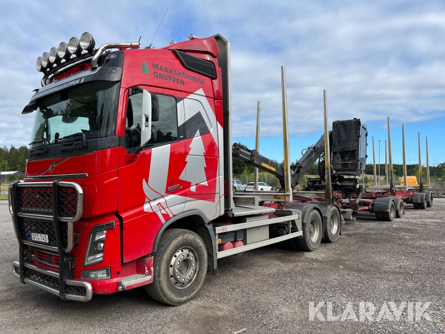 Timmerbil Volvo  750 med släp 