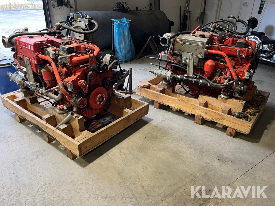 Marinmotorer 2 st Scania DI 9 55 / DSI 9 47