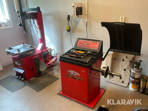 Däckmaskiner/Däckmonteringsmaskin och Balanseringsmaskin Pela/Tongda U-203A/CB580