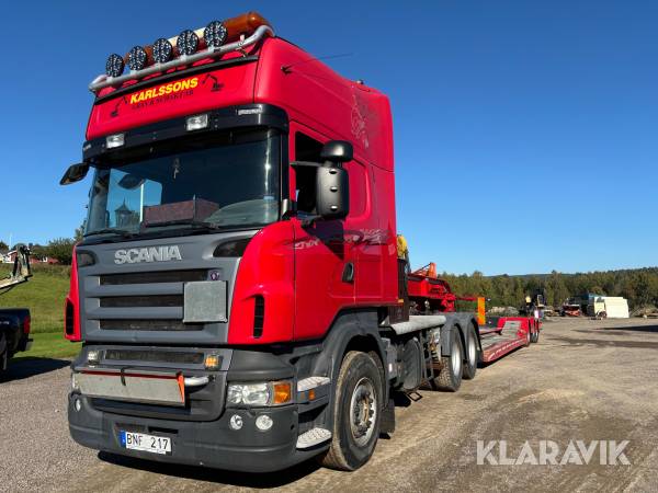 Maskintrailer Scania R560 6x4