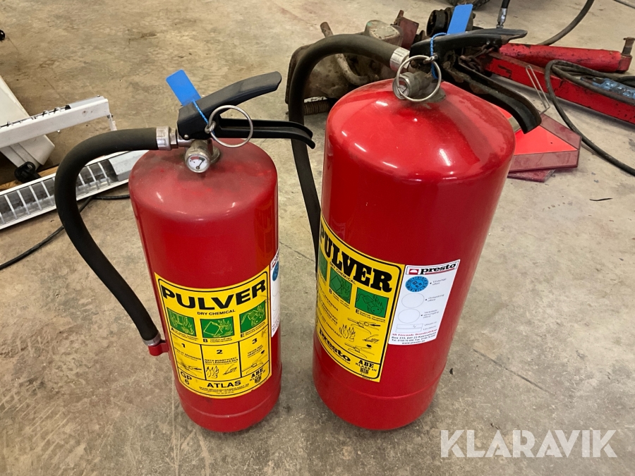 Brandsläckare pulver 2st