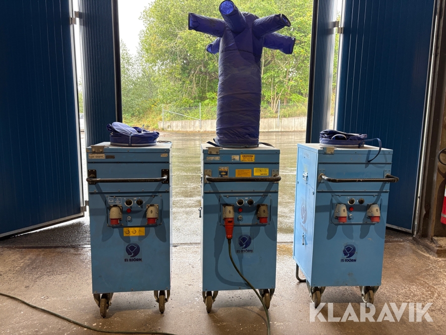 Varmluftsfläkt El-Björn TF 18 EL 3st