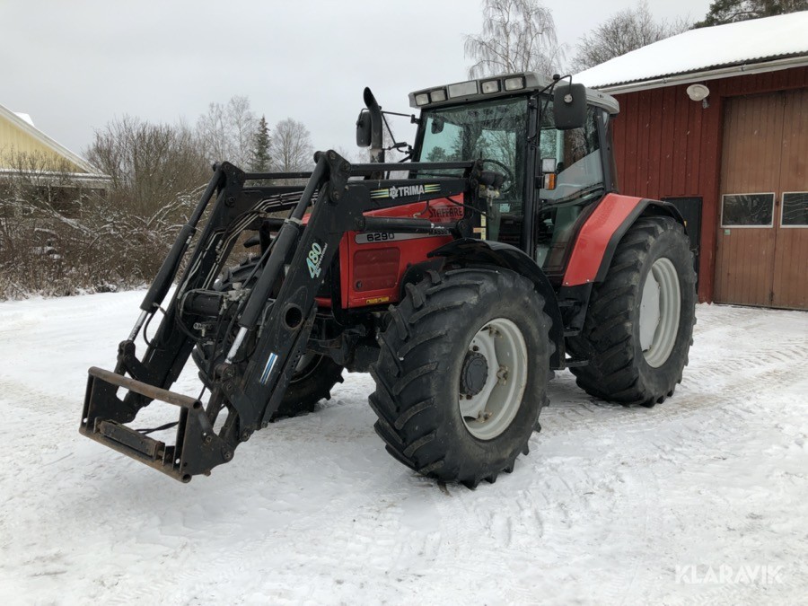 Traktor MF 6290 med frontlastare Trima 480