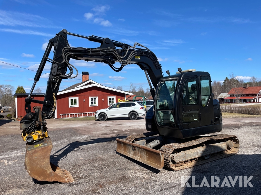 Grävmaskin Sunward SWE 90U med tiltrotator