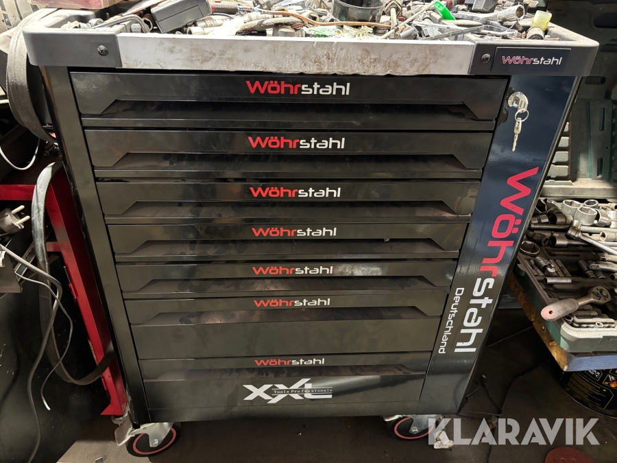 Verktygsvagn Wöhrstahl med med verktyg 