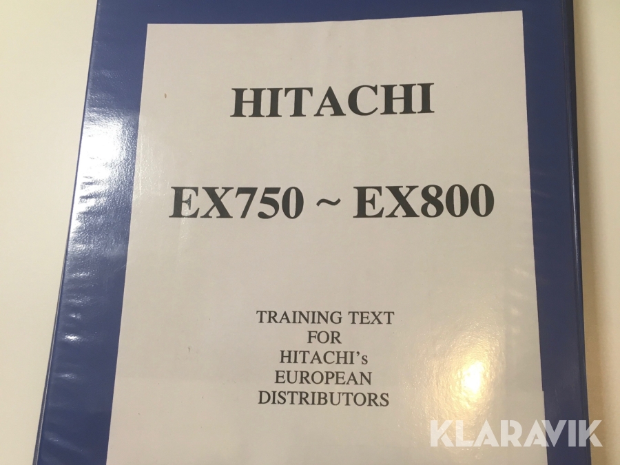 Manual Verkstadshandbok Hitachi EX750-5 EX800-5