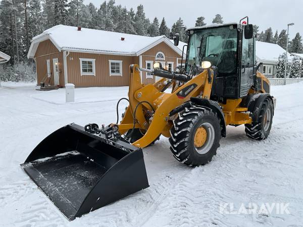 Hjullastare Heracles H580 med skopa och gafflar