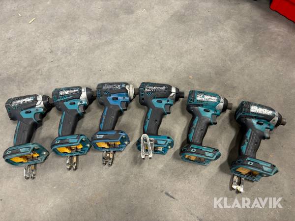 Slagskruvdragare Makita 6st