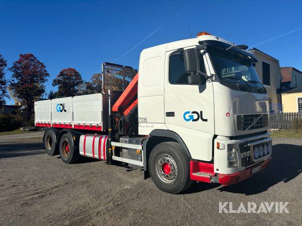 Lastbil Volvo FH-400 6*2 med kran och tippflak