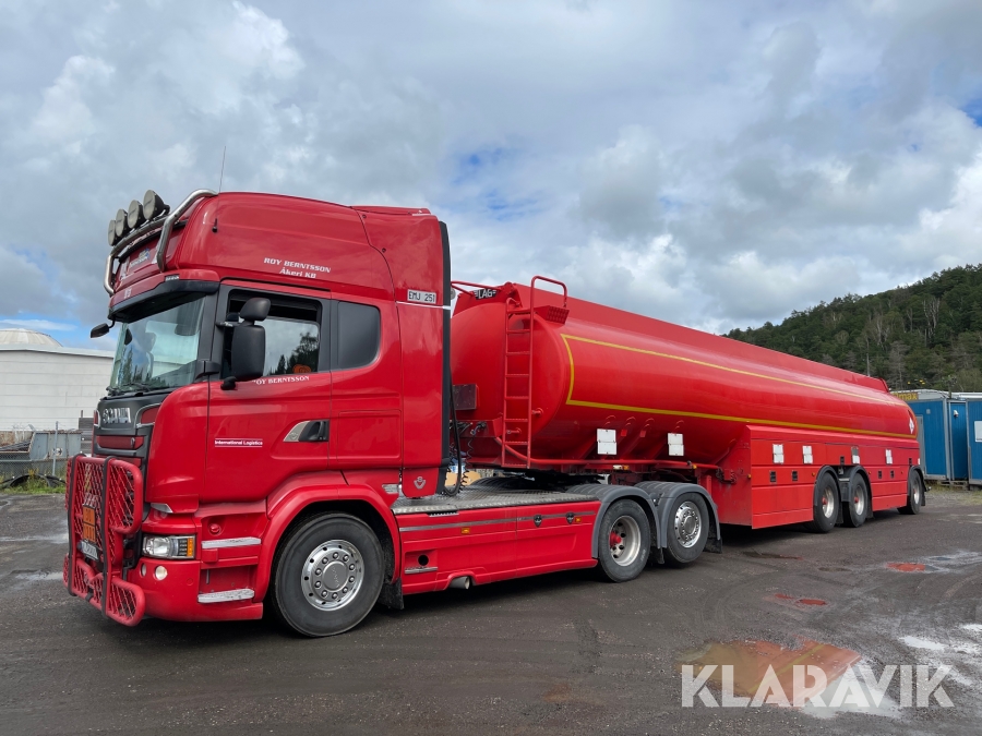 Tankbil Scania R730 tanktrailer