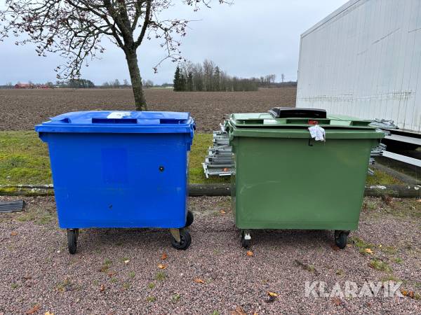 Sopkärl Pws 2st  660L /  310kg