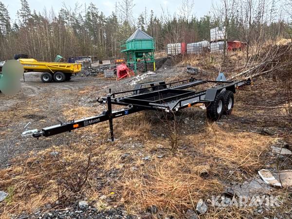 Maskintrailer Daluns Mekaniska med kuladrag & bygelkoppling