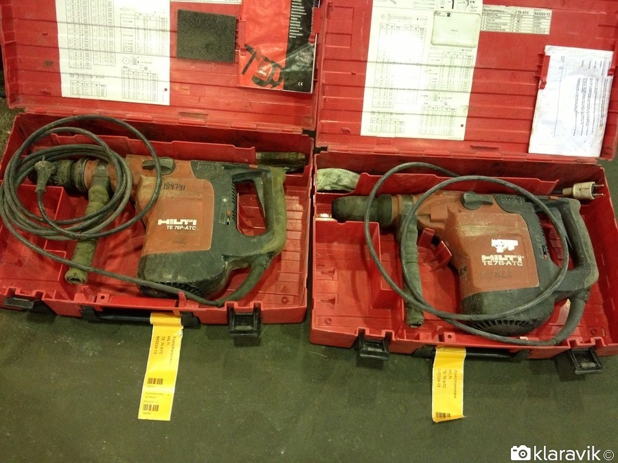 2st Hilti TE76 ATC Kombihammare