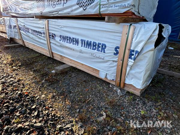 Spontad ytterpanel 4800x22x145mm ca 280st