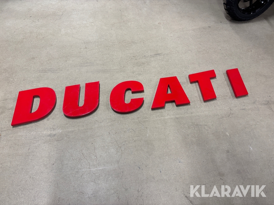 Ducati skylt 2 st, led