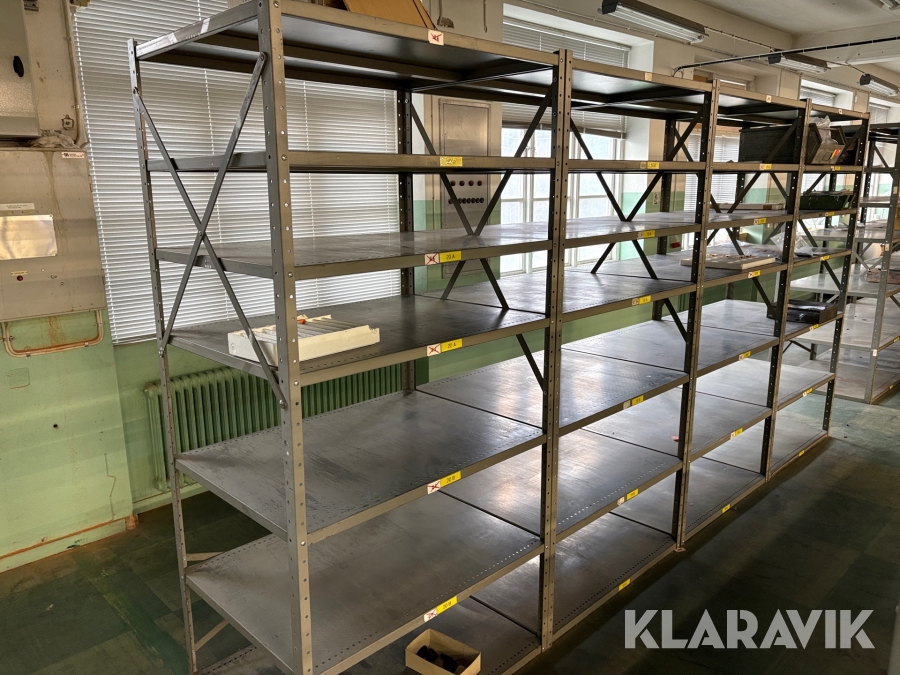 Lagerhyllor, 4st sektioner