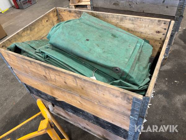 Pall med presenningar - 9 st