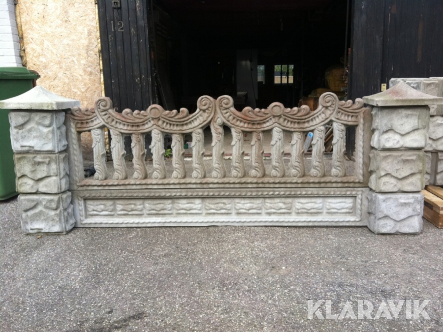 Betongstaket ca 25m längdmeter